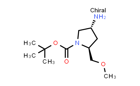 CAS No. 1207853-53-9, tert-Butyl (2S,4R)-4-amino-2-(methoxymethyl)pyrrolidine-1-carboxylate