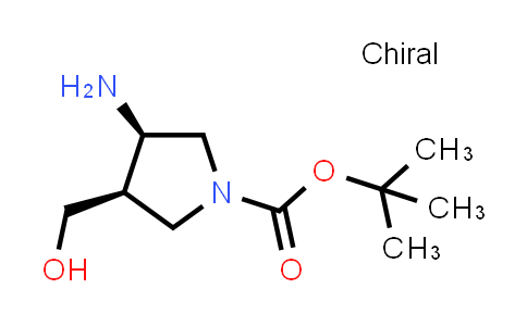 CAS No. 1207853-71-1, tert-Butyl (3R,4R)-3-amino-4-(hydroxymethyl)pyrrolidine-1-carboxylate