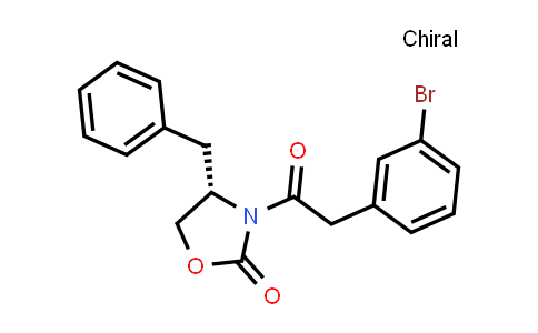 CAS No. 1207989-32-9, (S)-4-benzyl-3-(2-(3-bromophenyl)acetyl)oxazolidin-2-one