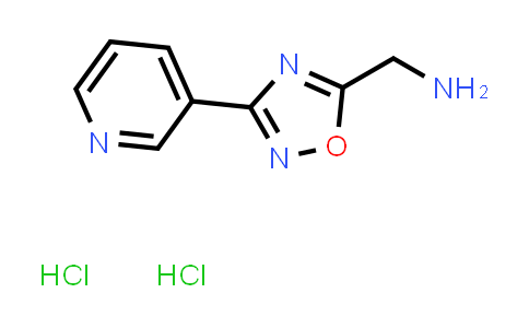 CAS No. 1208081-52-0, (3-(Pyridin-3-yl)-1,2,4-oxadiazol-5-yl)methanamine dihydrochloride
