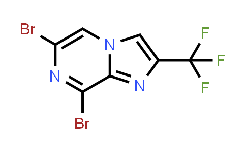CAS No. 1208082-24-9, 6,8-Dibromo-2-(trifluoromethyl)imidazo[1,2-a]pyrazine
