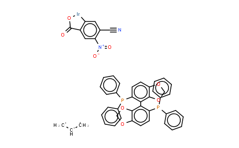 CAS No. 1208092-27-6, [(R)-(+)-5,5'-Bis(diphenylphosphino)-4,4'-bi-1,3-benzodioxole][4-cyano-3-nitrobenzenecarboxylato][1,2,3-n-2-propenyl]iridium(III)