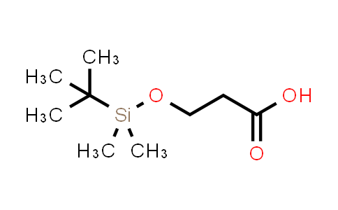 CAS No. 120821-20-7, 3-[[(1,1-Dimethylethyl)dimethylsilyl]oxy]propanoic acid