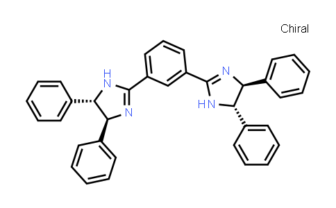 CAS No. 1208333-06-5, (4S,4'S,5S,5'S)-2,2'-(1,3-Phenylene)bis[4,5-dihydro-4,5-diphenyl-1H-imidazole]