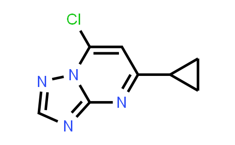 CAS No. 1208336-29-1, 7-Chloro-5-cyclopropyl-[1,2,4]triazolo[1,5-a]pyrimidine