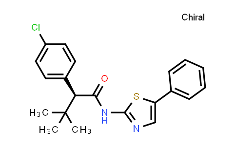 CAS No. 1208552-99-1, (S)-2-(4-Chlorophenyl)-3,3-dimethyl-N-(5-phenylthiazol-2-yl)butanamide