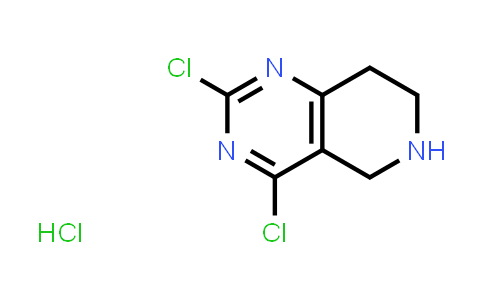 CAS No. 1208901-69-2, 2,4-Dichloro-5,6,7,8-tetrahydropyrido[4,3-d]pyrimidine hydrochloride