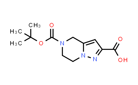 CAS No. 1209492-73-8, 5-(tert-Butoxycarbonyl)-4,5,6,7-tetrahydropyrazolo[1,5-a]pyrazine-2-carboxylic acid