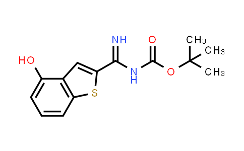 CAS No. 1209492-88-5, tert-Butyl ((4-hydroxybenzo[b]thiophen-2-yl)(imino)methyl)carbamate