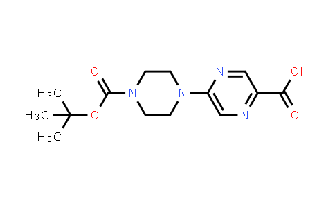 CAS No. 1209646-17-2, 5-(4-(tert-Butoxycarbonyl)piperazin-1-yl)pyrazine-2-carboxylic acid