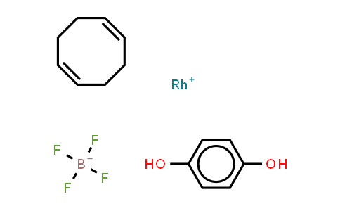 CAS No. 120967-70-6, 1,5-Cyclooctadiene(hydroquinone)rhodium(I) tetrafluoroborate