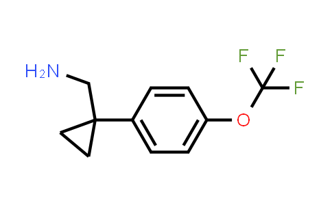 CAS No. 1209782-81-9, (1-(4-(Trifluoromethoxy)phenyl)cyclopropyl)methanamine