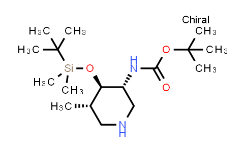 CAS No. 1210418-68-0, tert-Butyl ((3R,4R,5S)-4-((tert-butyldimethylsilyl)oxy)-5-methylpiperidin-3-yl)carbamate