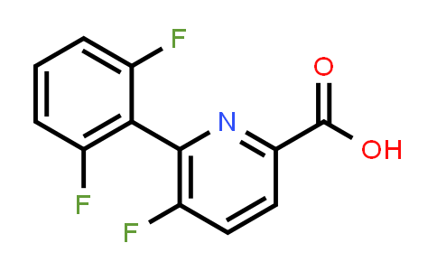CAS No. 1210419-19-4, 6-(2,6-Difluorophenyl)-5-fluoropicolinic acid