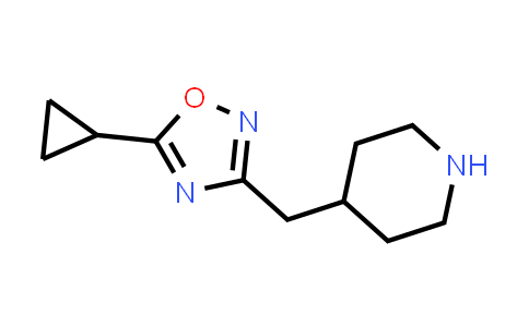 CAS No. 1210470-78-2, 5-Cyclopropyl-3-(piperidin-4-ylmethyl)-1,2,4-oxadiazole
