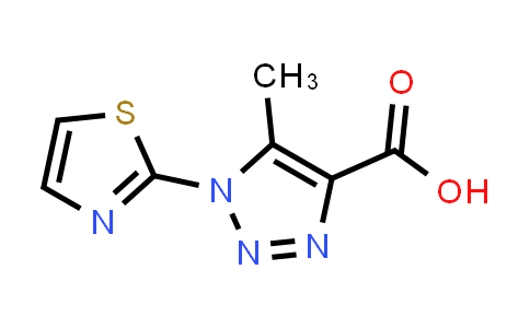 CAS No. 1210478-20-8, 5-Methyl-1-(1,3-thiazol-2-yl)-1H-1,2,3-triazole-4-carboxylic acid