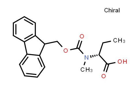 CAS No. 1210830-60-6, (R)-2-((((9H-Fluoren-9-yl)methoxy)carbonyl)(methyl)amino)butanoic acid