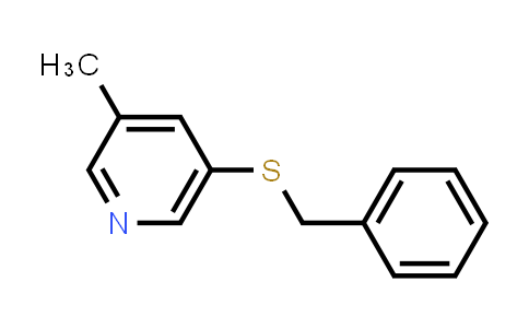 CAS No. 1210868-05-5, 3-Methyl-5-[(phenylmethyl)thio]pyridine