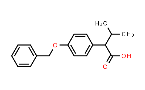 CAS No. 121108-85-8, 2-(4-(Benzyloxy)phenyl)-3-methylbutanoic acid