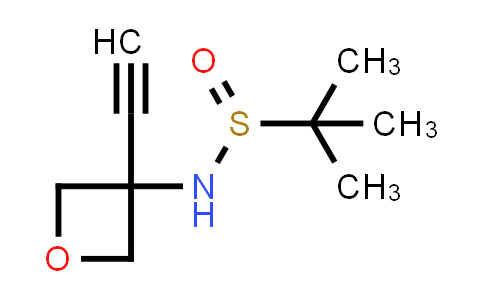 CAS No. 1211284-34-2, N-(3-Ethynyloxetan-3-yl)-2-methylpropane-2-sulfinamide