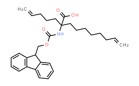 CAS No. 1211504-14-1, 2-((((9H-Fluoren-9-yl)methoxy)carbonyl)amino)-2-(pent-4-en-1-yl)dec-9-enoic acid