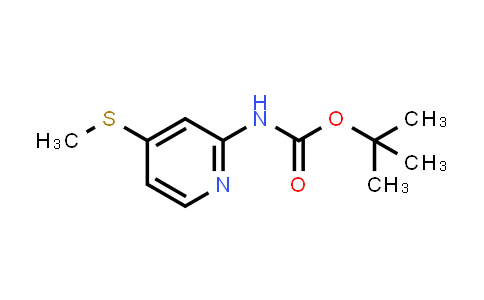 CAS No. 1211504-16-3, tert-Butyl (4-(methylthio)pyridin-2-yl)carbamate
