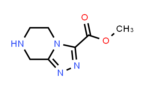 CAS No. 1211534-52-9, 1,2,4-Triazolo[4,3-a]pyrazine-3-carboxylic acid, 5,6,7,8-tetrahydro-, methyl ester