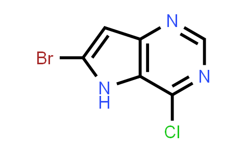CAS No. 1211536-93-4, 6-Bromo-4-chloro-5H-pyrrolo[3,2-d]pyrimidine