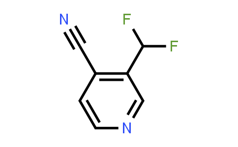 CAS No. 1211582-33-0, 3-(Difluoromethyl)pyridine-4-carbonitrile