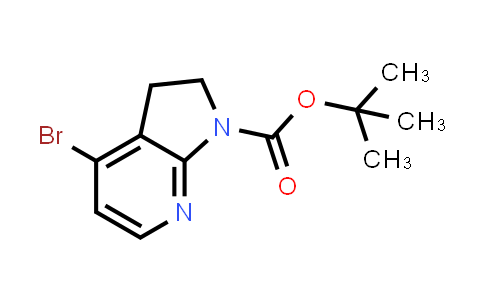 CAS No. 1211582-69-2, tert-Butyl 4-bromo-1H,2H,3H-pyrrolo[2,3-b]pyridine-1-carboxylate