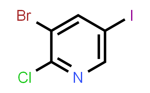 CAS No. 1211586-80-9, 3-Bromo-2-chloro-5-iodopyridine