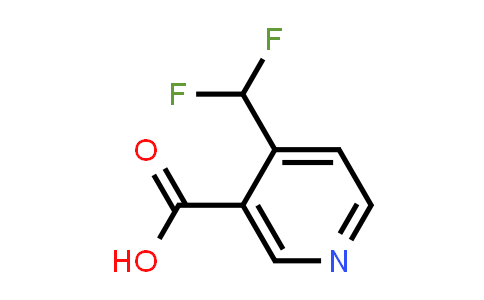 CAS No. 1211590-78-1, 4-(Difluoromethyl)nicotinic acid