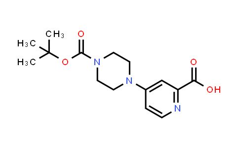 CAS No. 1211595-81-1, 4-[4-(tert-Butoxycarbonyl)piperazin-1-yl]pyridine-2-carboxylic acid