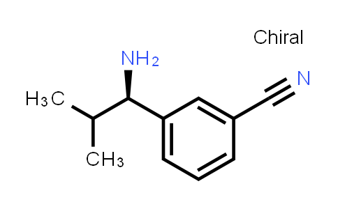 CAS No. 1212205-80-5, 3-((R)-1-amino-2-methylpropyl)benzonitrile