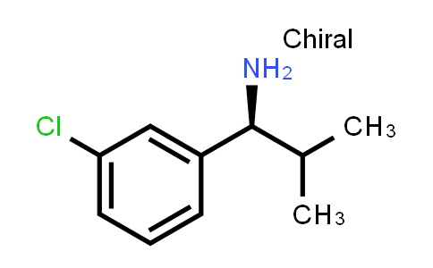 CAS No. 1212283-85-6, (S)-1-(3-chlorophenyl)-2-methylpropan-1-amine