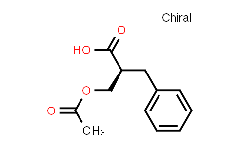 CAS No. 121232-85-7, (S)-3-acetoxy-2-benzylpropanoic acid