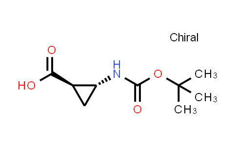 CAS No. 1212381-16-2, rel-(1R,2R)-2-[[(1,1-Dimethylethoxy)carbonyl]amino]cyclopropanecarboxylic acid