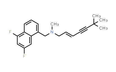 CAS No. 121242-84-0, 1-Naphthalenemethanamine, N-(6,6-dimethyl-2-hepten-4-ynyl)-5,7-difluoro-N-methyl-, (E)-