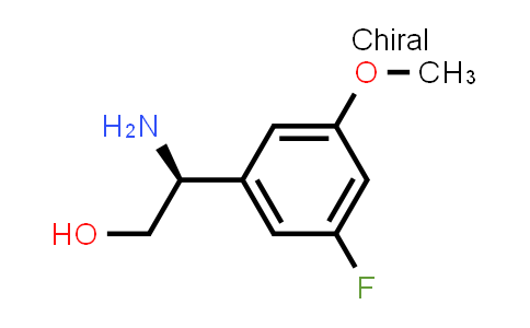 CAS No. 1212981-84-4, (S)-2-Amino-2-(3-fluoro-5-methoxyphenyl)ethan-1-ol
