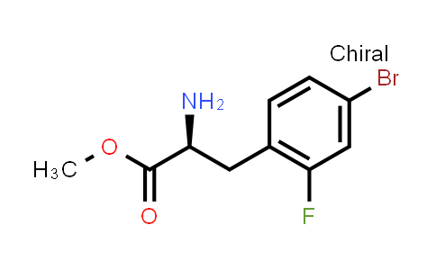 CAS No. 1213112-01-6, Methyl (S)-2-amino-3-(4-bromo-2-fluorophenyl)propanoate