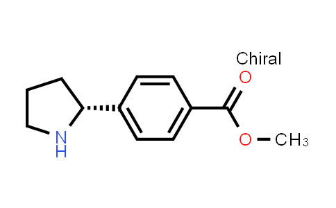 CAS No. 1213131-85-1, (R)-Methyl 4-(pyrrolidin-2-yl)benzoate