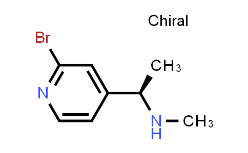 CAS No. 1213592-24-5, 4-Pyridinemethanamine, 2-bromo-N,α-dimethyl-, (αR)-