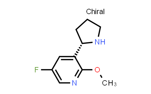 CAS No. 1213932-25-2, (S)-5-Fluoro-2-methoxy-3-(pyrrolidin-2-yl)pyridine