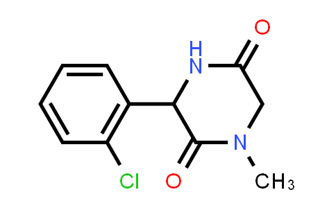 CAS No. 1214111-48-4, 3-(2-Chlorophenyl)-1-methylpiperazine-2,5-dione