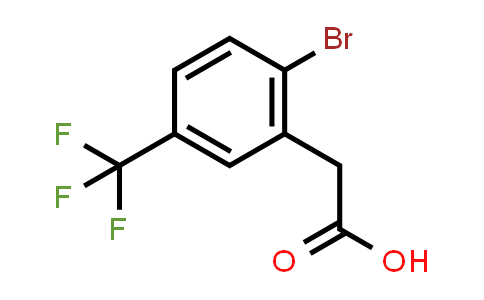 CAS No. 1214327-53-3, 2-(2-Bromo-5-(trifluoromethyl)phenyl)acetic acid
