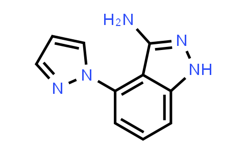CAS No. 1214622-52-2, 4-(1H-Pyrazol-1-yl)-1H-indazol-3-amine