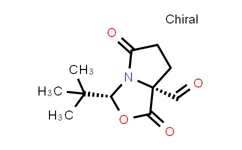 CAS No. 1214741-19-1, (3R,7aR)-3-(tert-butyl)-1,5-dioxohexahydropyrrolo[1,2-c]oxazole-7a-carbaldehyde