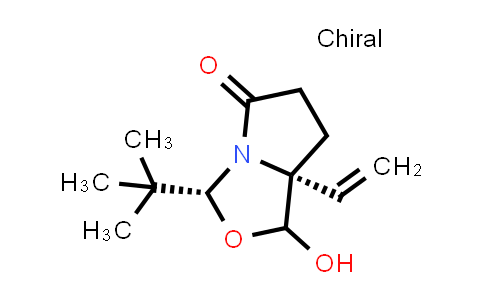 CAS No. 1214741-21-5, (3R,7aR)-3-(tert-butyl)-1-hydroxy-7a-vinyltetrahydropyrrolo[1,2-c]oxazol-5(3H)-one