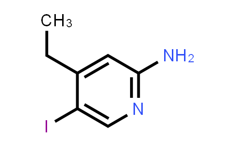 CAS No. 1215556-52-7, 4-Ethyl-5-iodopyridin-2-amine