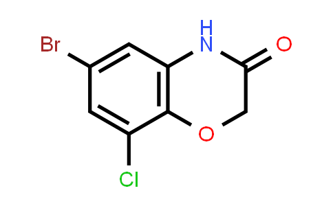CAS No. 121564-96-3, 6-Bromo-8-chloro-2H-1,4-benzoxazin-3(4H)-one